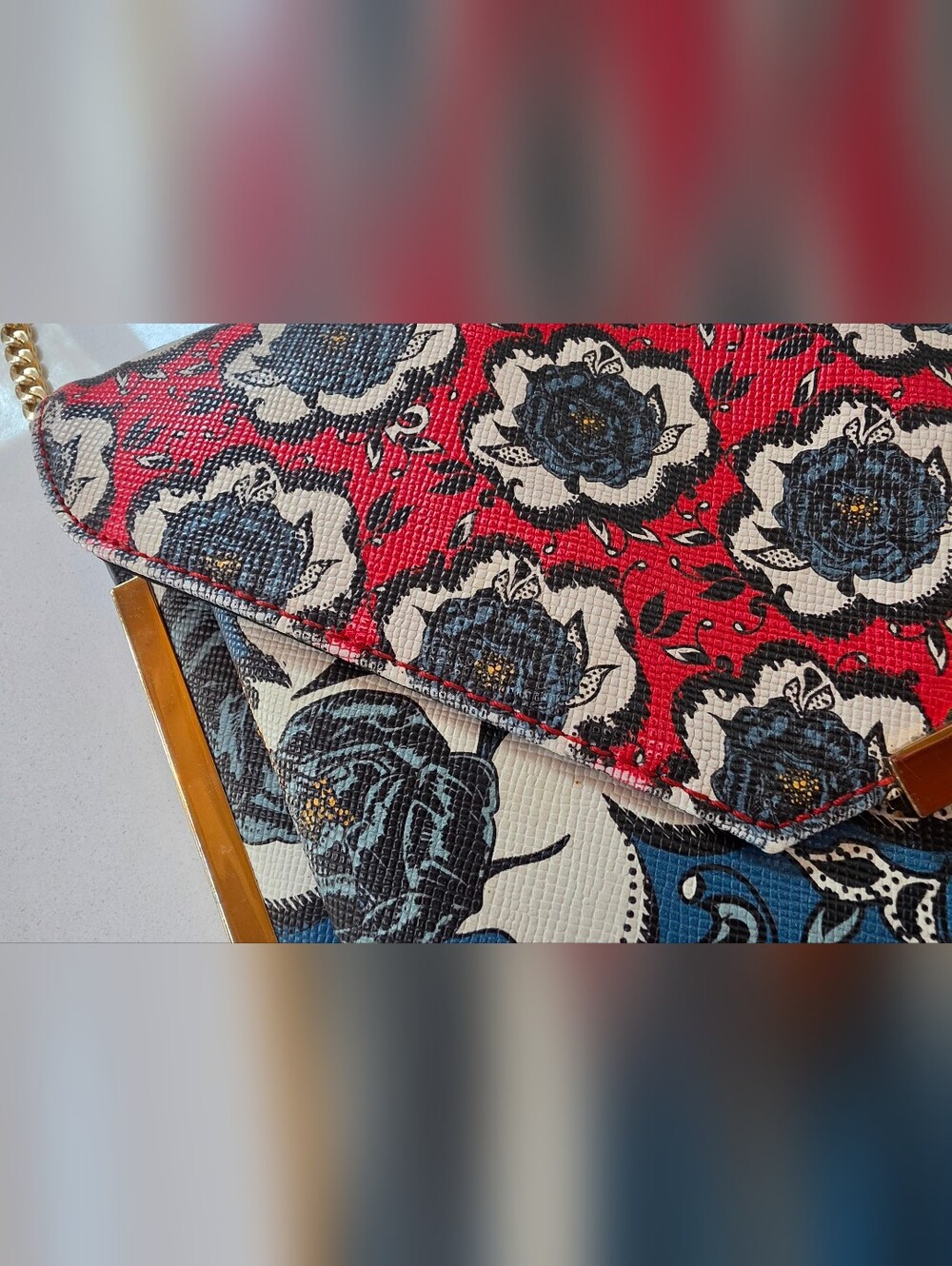 ALDO - Vintage Scaldasole Envelope Clutch/Crossbody Purse - Picture 7 of 16
